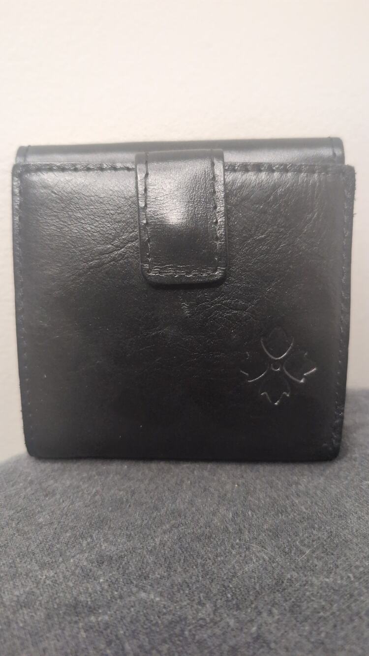 Patricia Nash Nazari Black Heritage Leather Bifold Wallet